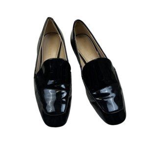 NINE WEST Shiny Black Loafer Shoes (Size 7)